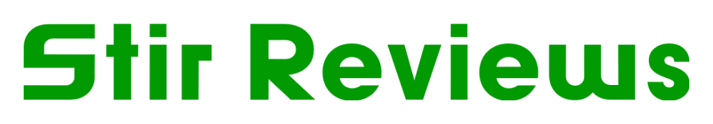 Stir Review Logo in Green